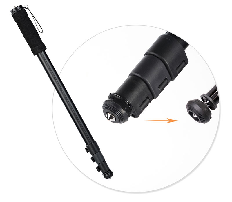 4-Section Portable Travel DSLR Monopod