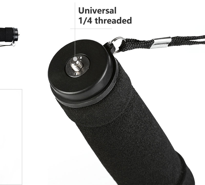 Draagbare DSLR Monopod met 4 secties