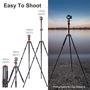 TM2515T1 67”/170cm Camera Tripod Best Tripod for DSLR - KENTFAITH