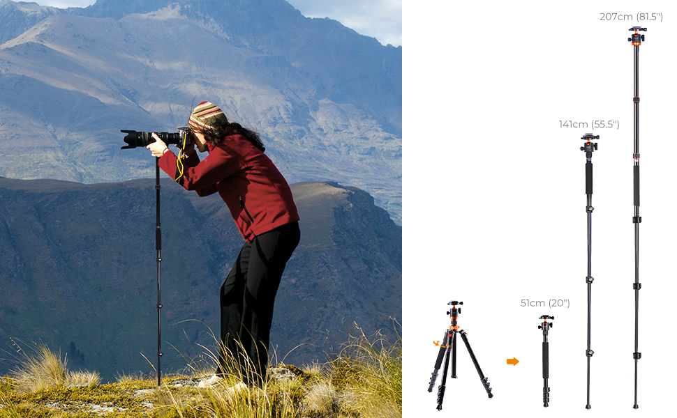 K&F Concept 78 inch Camera Tripod