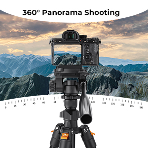 360° panorama shooting lightweight tripods