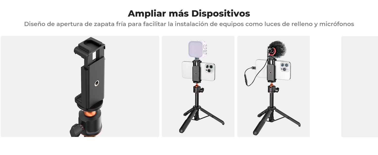 Ampliable para instalar más dispositivos