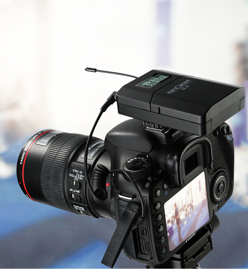 M8 Microphone Lavallière sans fil pour Appareil Photo Caméra - K&F Concept
