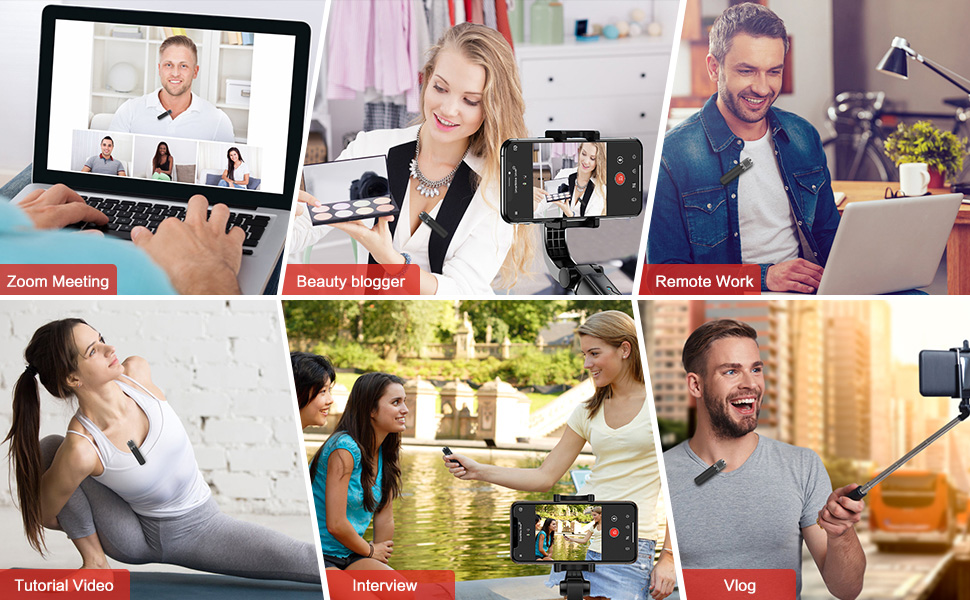 Nosso microfone de lapela Bluetooth atende a todas as suas necessidades