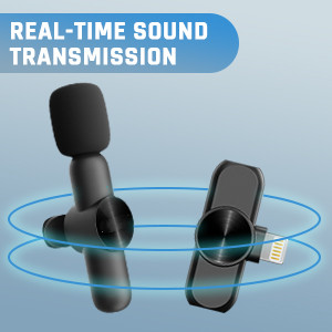 Microfono K3 Lavalier Wireless Microfono Portatile Riduzione Del Rumore  Registrazione Audio Video For IPhone Gaming Live