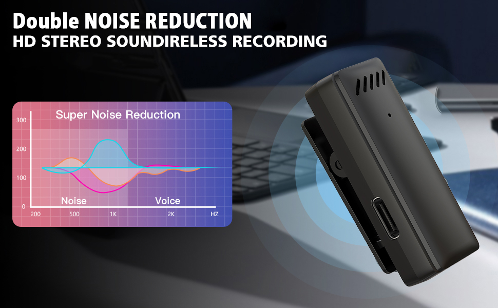 Intelligent noise reduction, high definition stereo sound