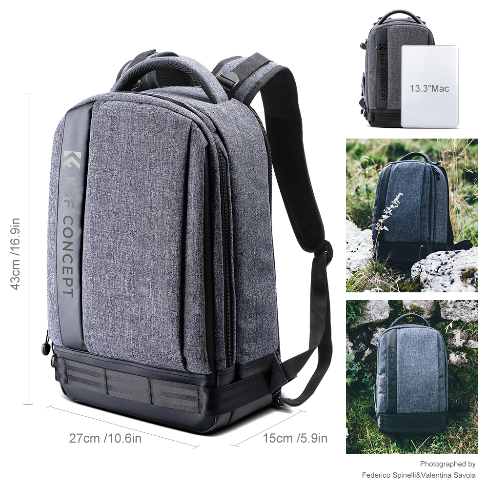 Large DSLR Camera Backpack for Travel Outdoor - KENTFAITH