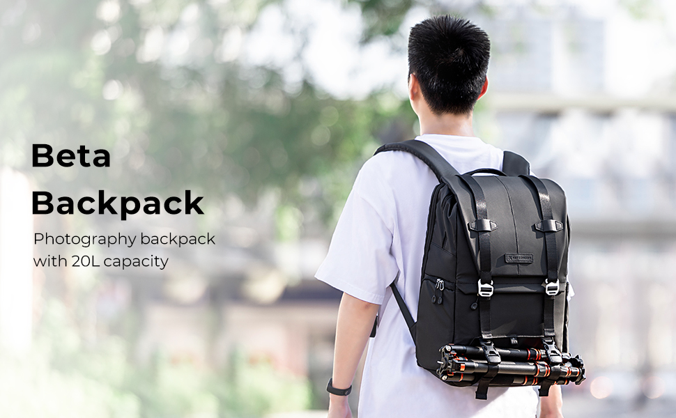 K&F Concept Camera Backpack, Сумки для фотоаппаратов для фотографов с дождевиком (All Black)