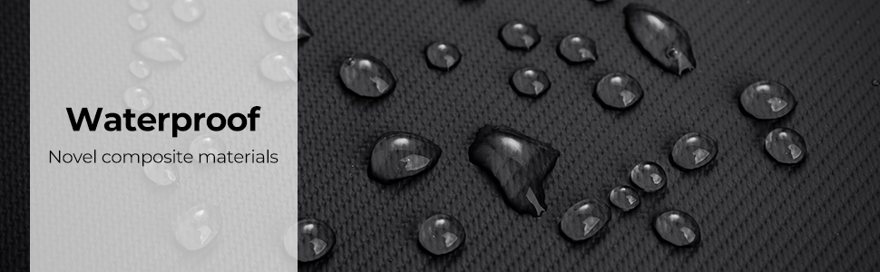 K&F Concept Kamerarucksack, Kamerataschen für Fotografen mit Regenschutz (All Black)