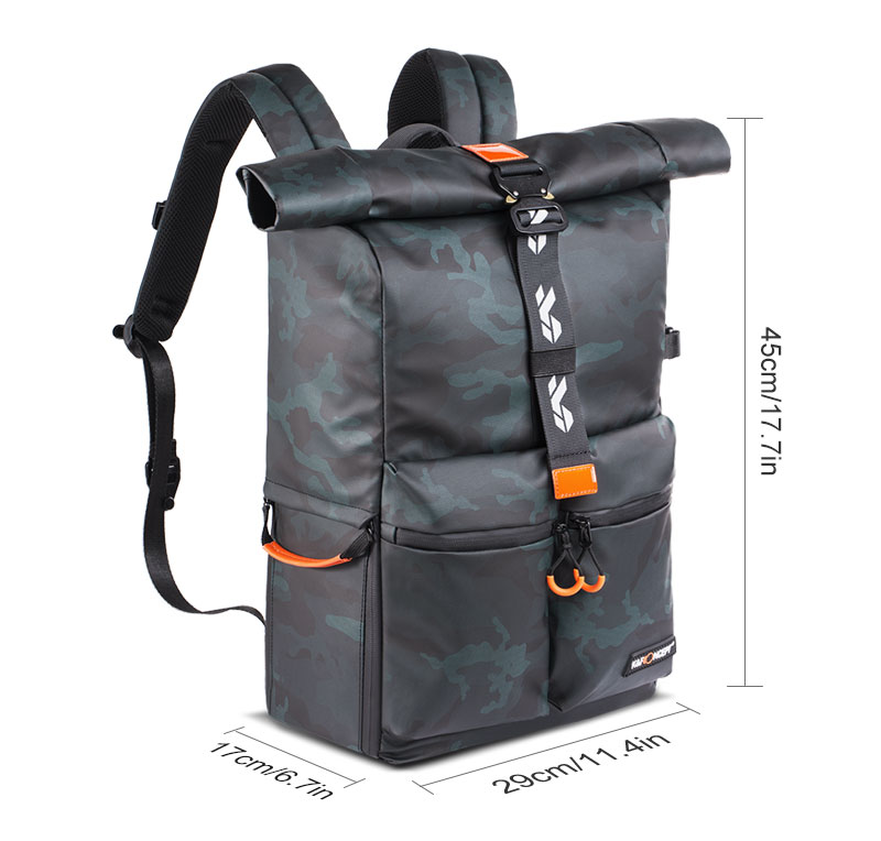 Ripley - MOCHILA PARA CÁMARA RÉFLEX DIGITAL KYF CONCEPT - (IMPERMEABLE 14 A  15')