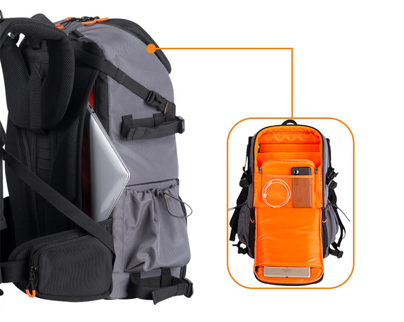 Outdoor camera backpack