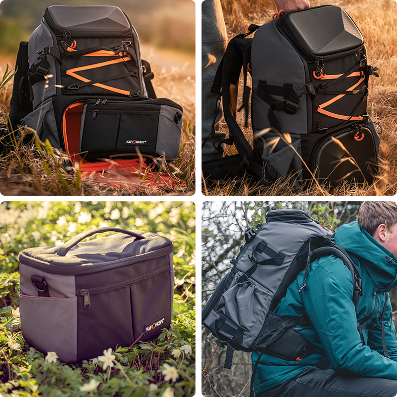 One-shoulder camera backpack