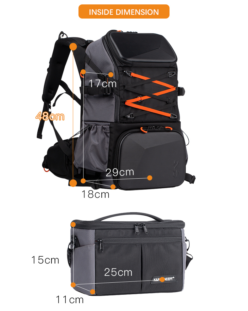 One-shoulder camera backpack