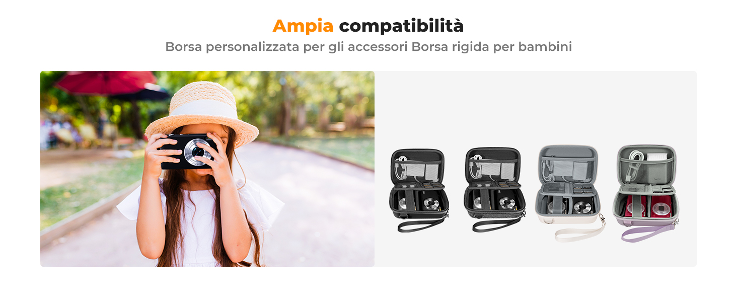 CIYODO Custodia Per Filtri Fotografici – Borsa Cerniera Per Obiettivo, Leggera E Compatta Con Tasca Per Schede SD