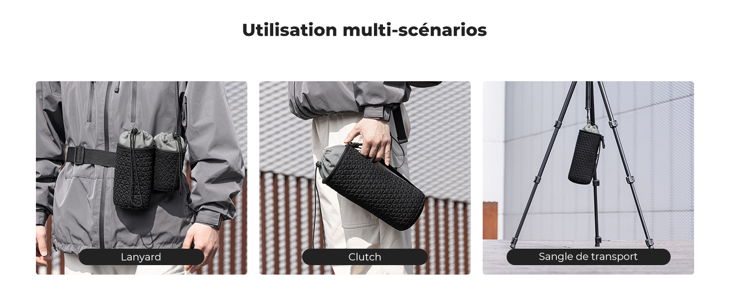 Lot De 4 étuis Rigides Pour Objectifs Photo - Protection, Transport - Très Bon état