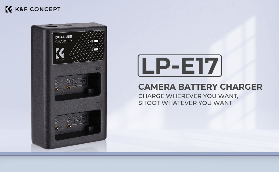 K&F CONCEPT Canon LP-E17 Battery Charger