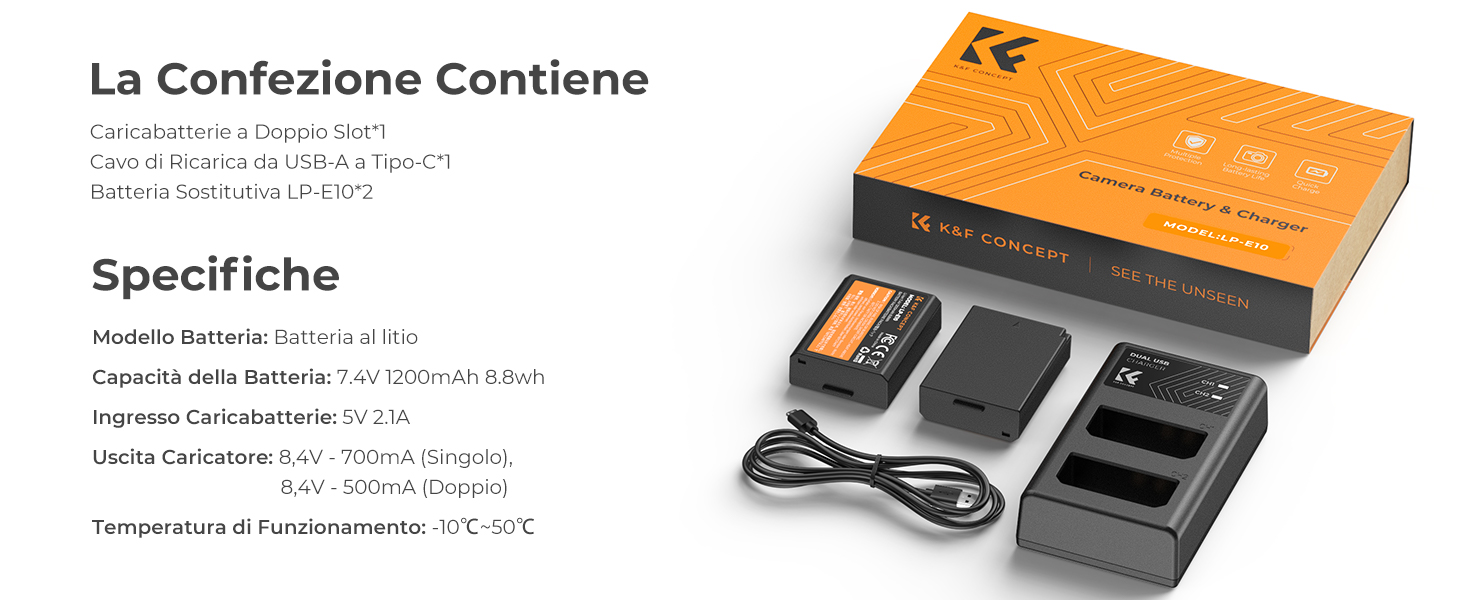 Best 2024 K&F Concept LP-E10 Battery - K&F Concept