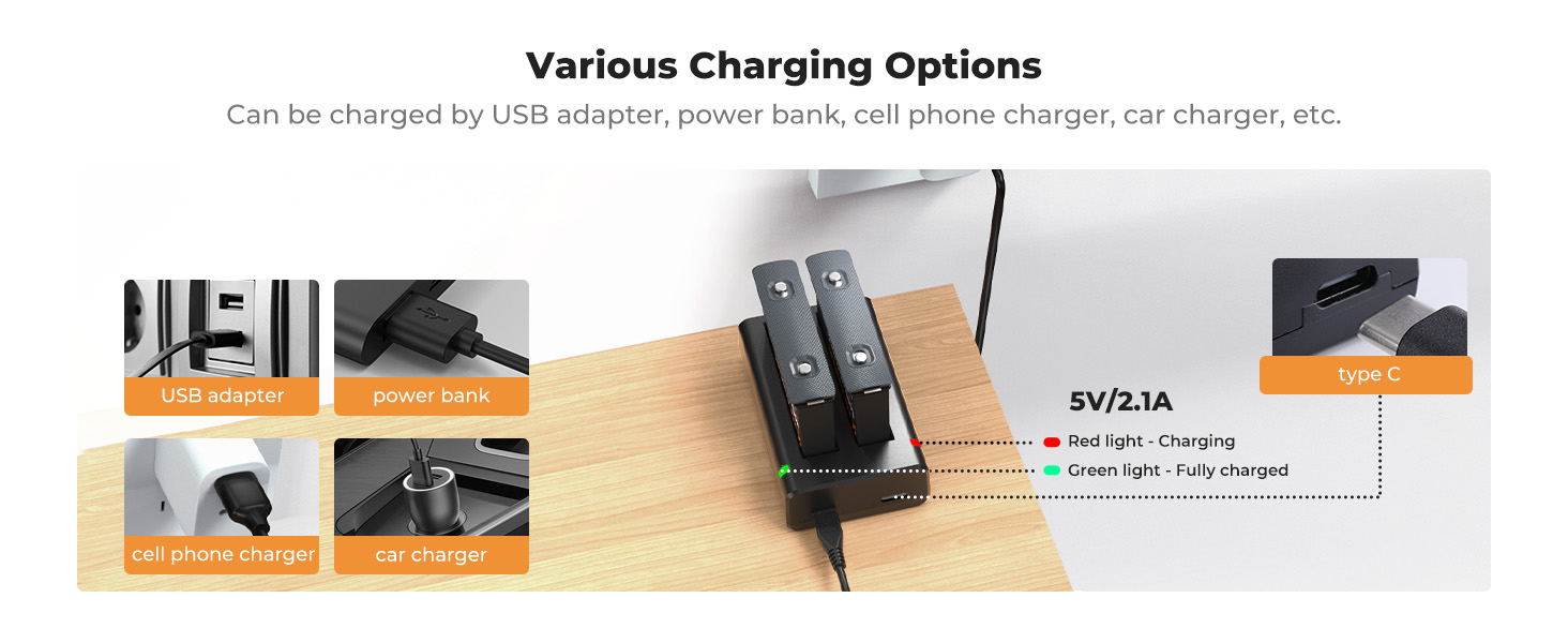 Chargeur USB Pour Batterie Panasonic - Compatible NV-MX500, NV-GS3, Etc. - Pour Appareil Photo Et Caméscope