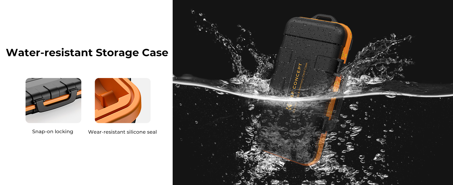 محلي - Camera Battery Memory Card Case, professional waterproof