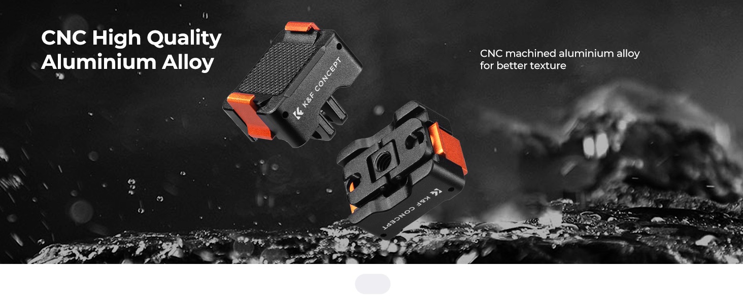 K&F Concept 2-Pack Quick Release Mount Adapter For DJI Osmo Pocket 3 – Arca-Swiss Tripod Compatible, Aluminum Alloy, Includes Folding Finger For Action Cam Mounting