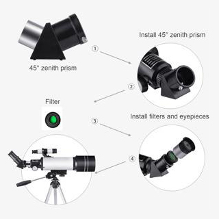 MEEZAA Télescope Astronomique Adulte Professionnel, 70/700mm Réfracteurs Télescope  Astronomique Puissant pour Enfants Débutants avec Trépied, Adaptateur de  Téléphone, Observer des La Lune Les paysages en destockage et reconditionné  chez DealBurn