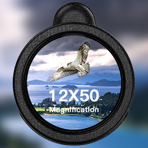 12x50 højeffekt monokulær