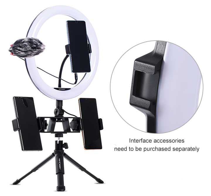 Accessoire photo, vidéo pour téléphone mobile GENERIQUE Anneau de lumière  sur trépied pour smartphone