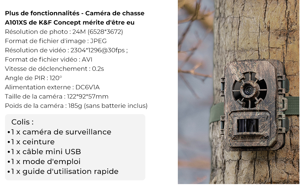 K&F Concept Carte Micro SD 32G U3/V30/A1 avec Adaptateur et Carte Mémoire  Adaptée 4pcs pour Caméra de Surveillance, Caméra de Chasse et Dashcam - K&F  Concept