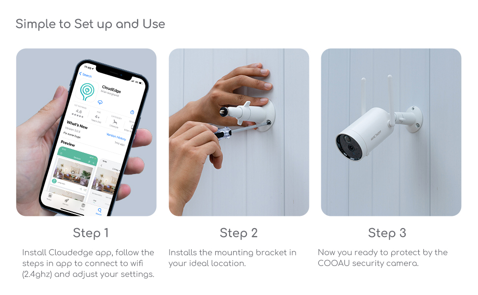 Outdoor wireless charging camera
