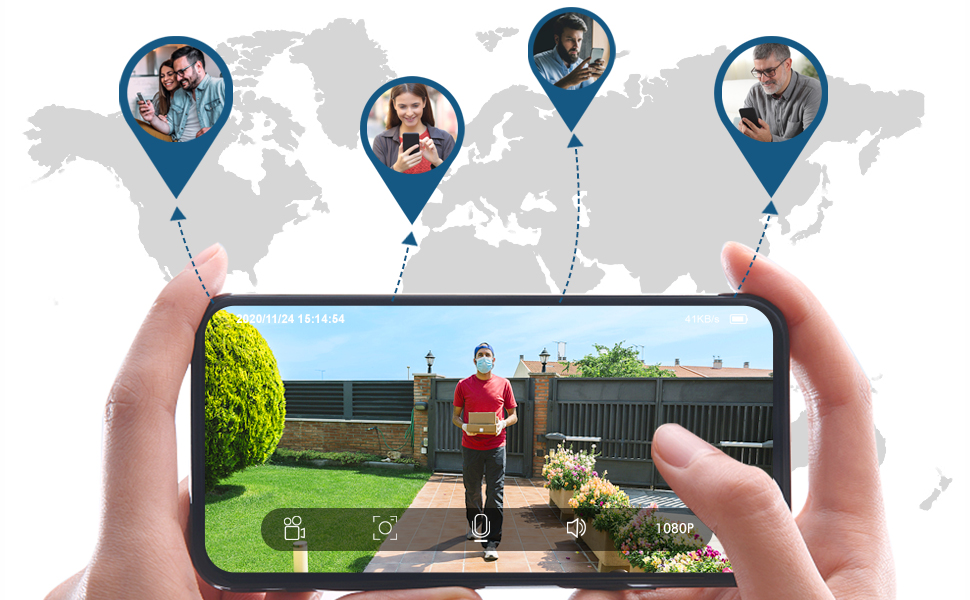 Outdoor wireless charging camera