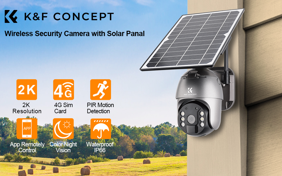 Reobiux 2K Camara Vigilancia WiFi Exterior Solar con Batería