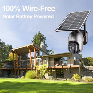 2023 Best Wireless Outdoor Security Camera Solar Power Wire-Free - KENTFAITH