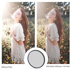 1/4 soft diffusion filter effect 