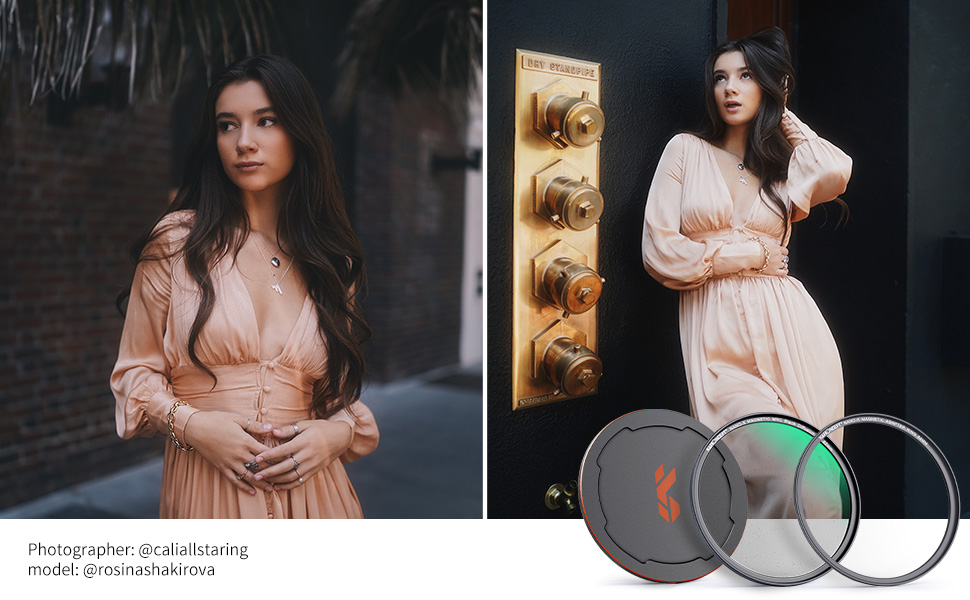 مرشحات العدسة المغناطيسية للرذاذ الأسود مفهوم K&F