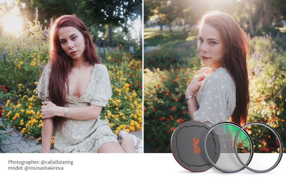 K&F Concept magnetiske sort-mist linsefiltre