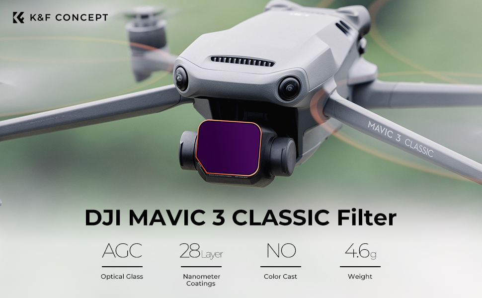 Convient pour DJI air 3 drone nd filtre d'objectif UV / CPL / nd8 / 16 / 32