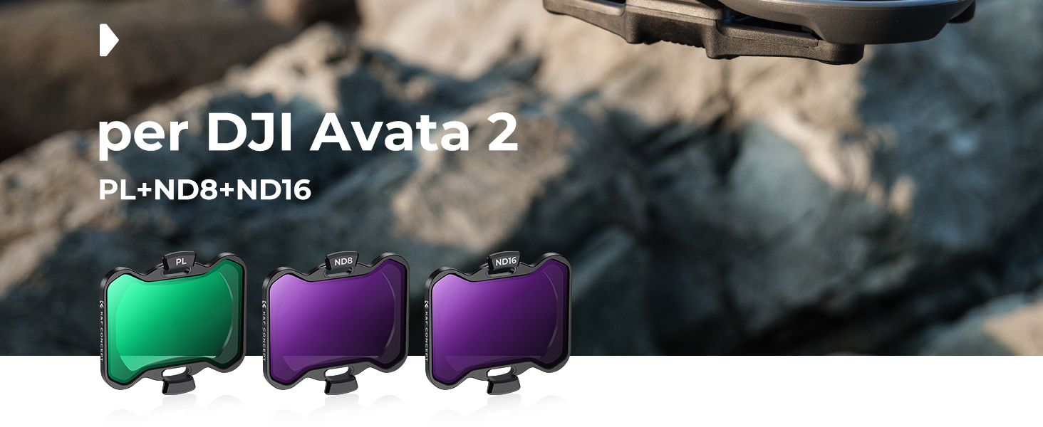 Protezione Lente MCUV Avata - Set Di 2 Filtri Per DJI Avata 2 FPV RC Drone Accessori Filtro ND MCUV A Densità Neutra Filtri ND Per Drone