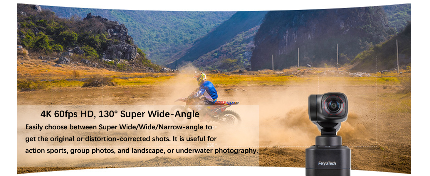 Bardzo szeroki kąt: 130°
