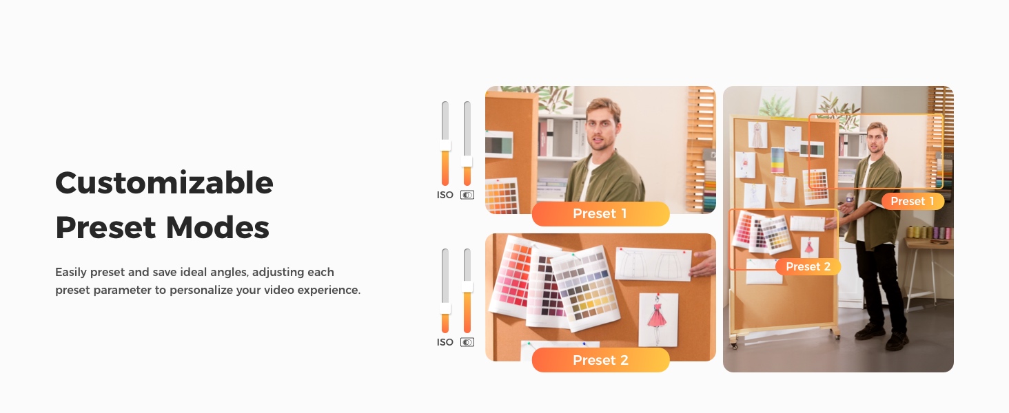 Tilpasselige forudindstillede tilstande
