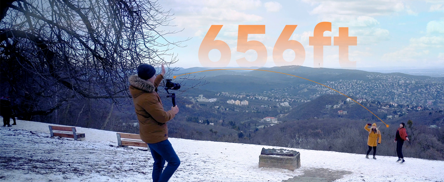 200 m (656 fod) Rækkevidde
