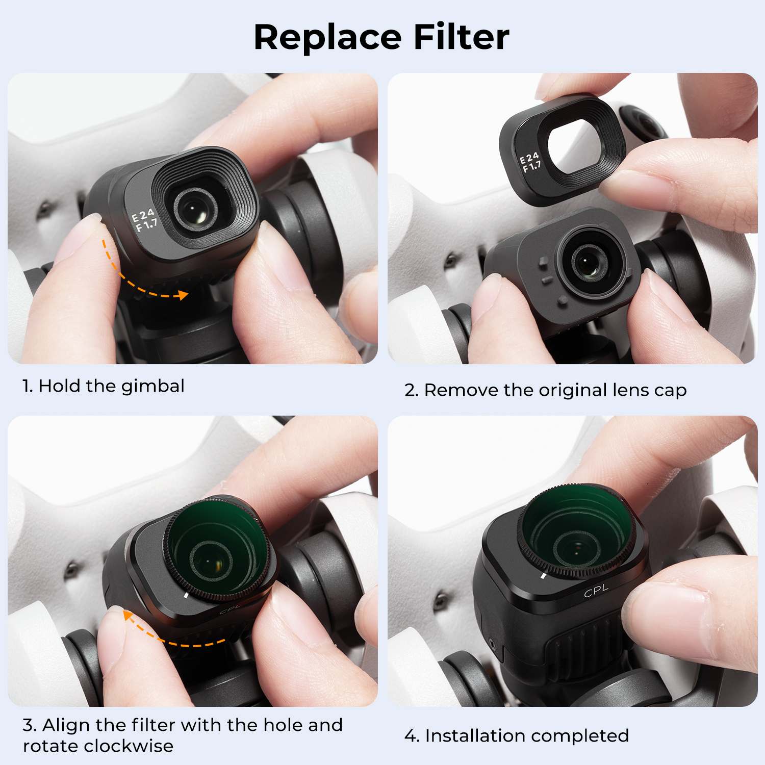 Como Limpiar Filtro Polarizador?