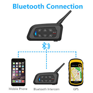 MF599 Kit 2 Interfono Cellularline UCom 6R Casco Moto Scooter Bluetooth 5.1  GPS