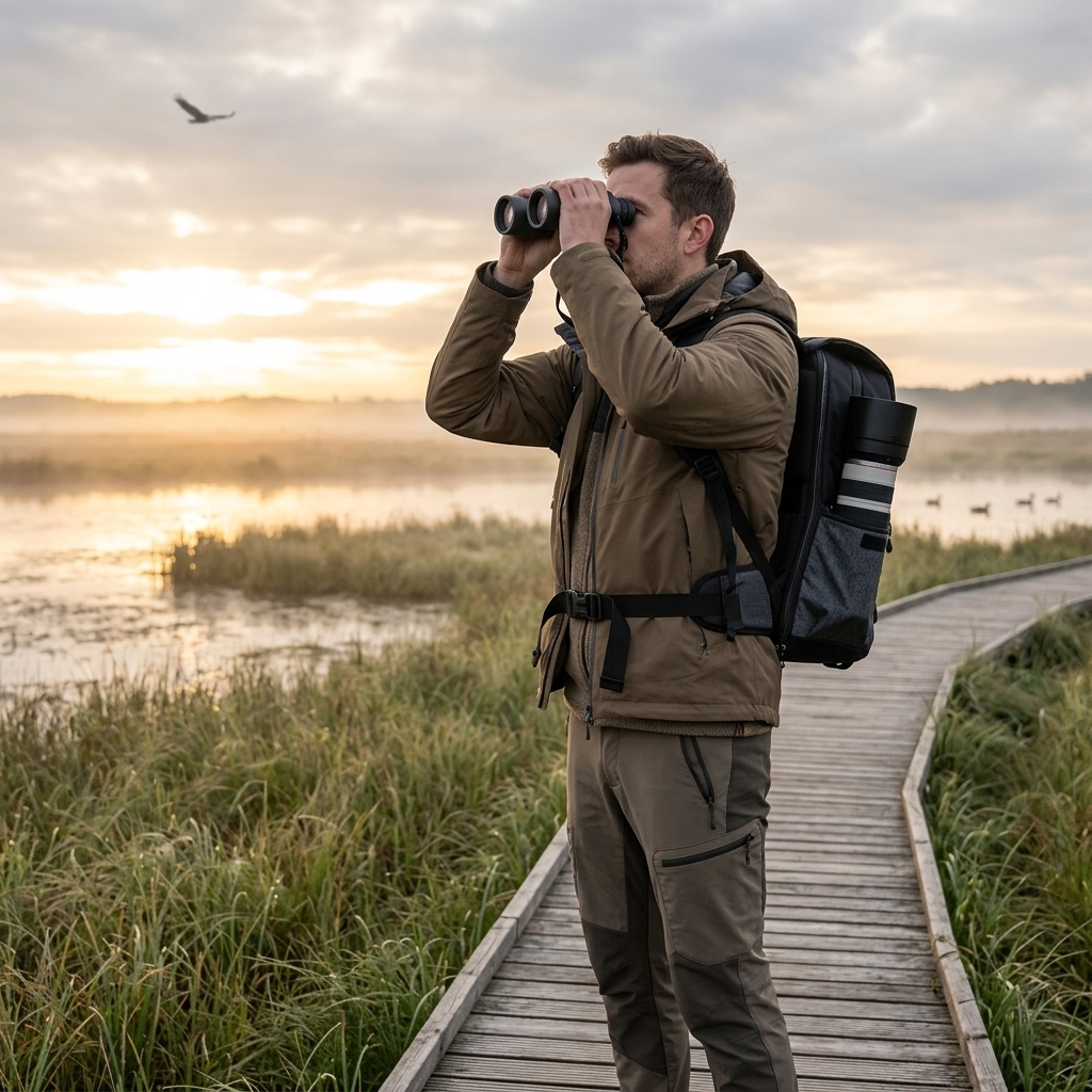 Dawn Birdwatching Marsh