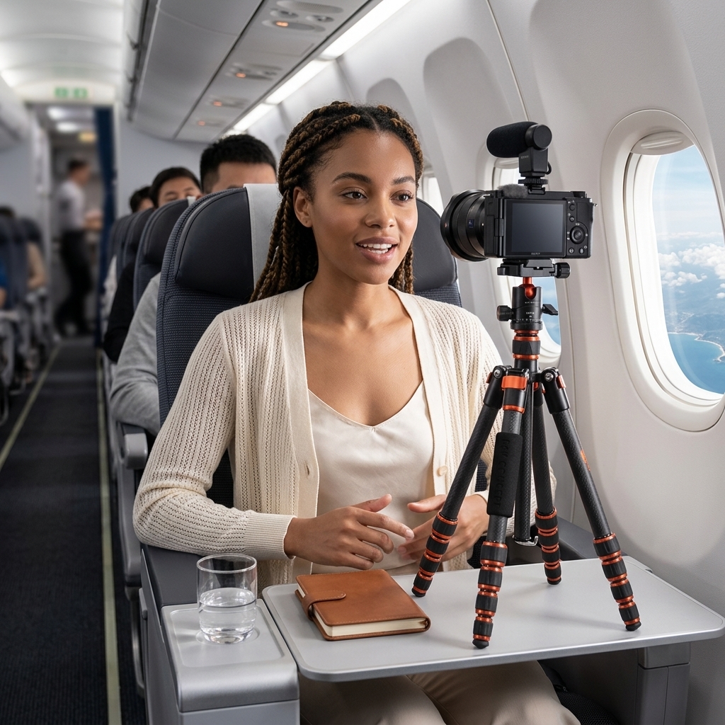 Filming On A Plane Tray