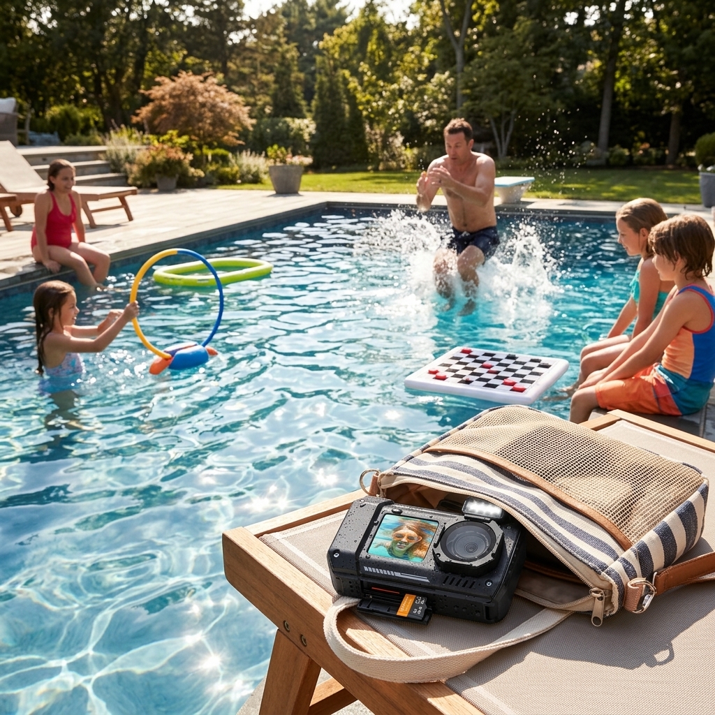 Backyard Pool Game Day