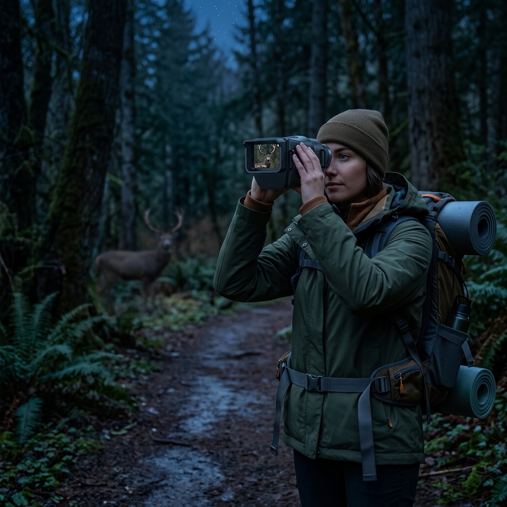 Silent Forest Trail After Dusk