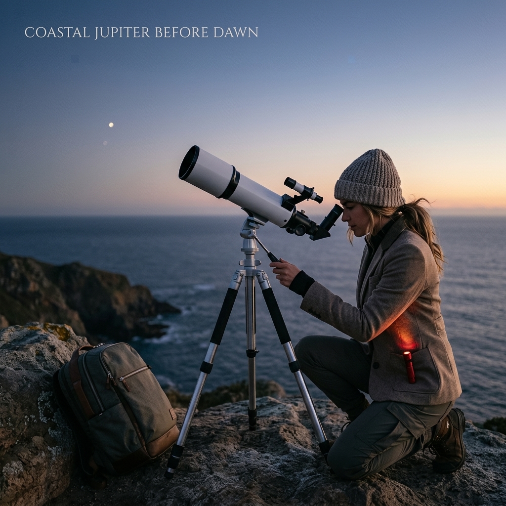Coastal Jupiter Before Dawn