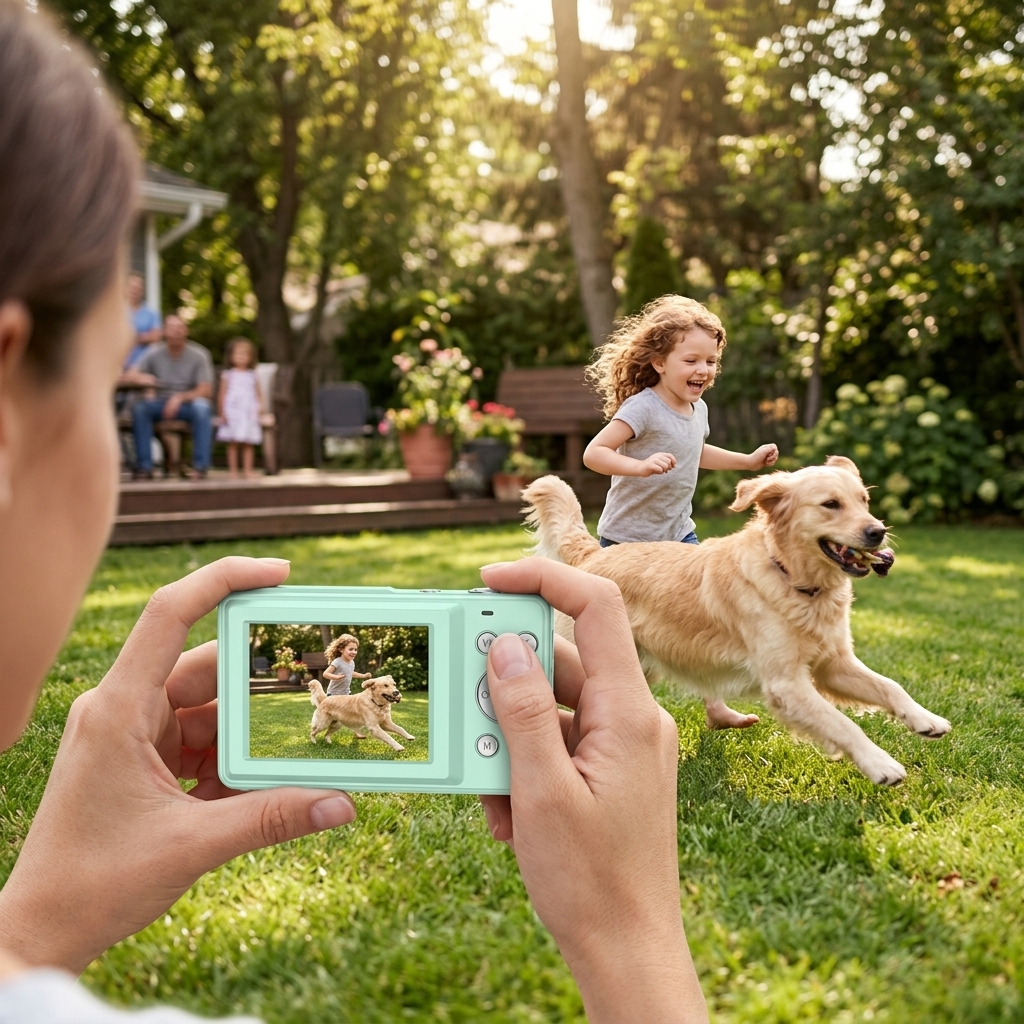 Backyard Family Action Shots