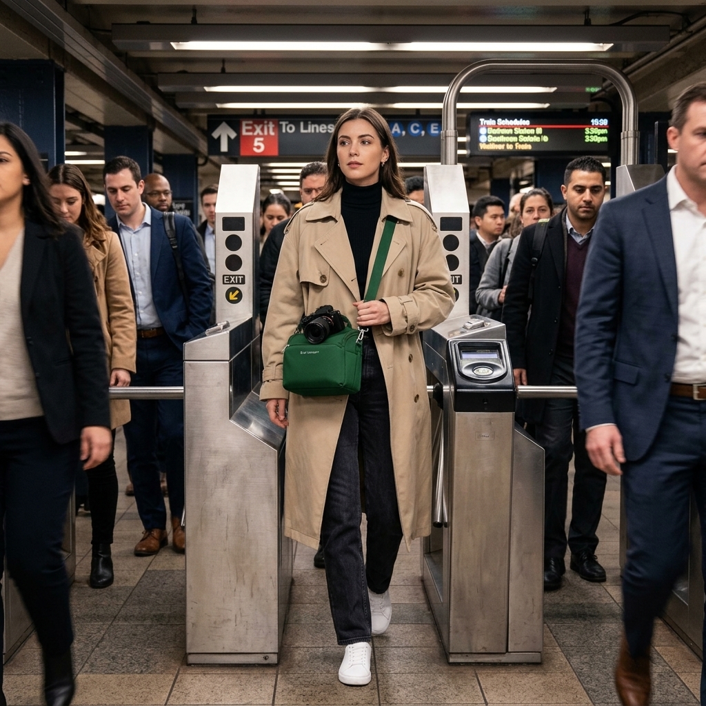 Crowded Subway Commute