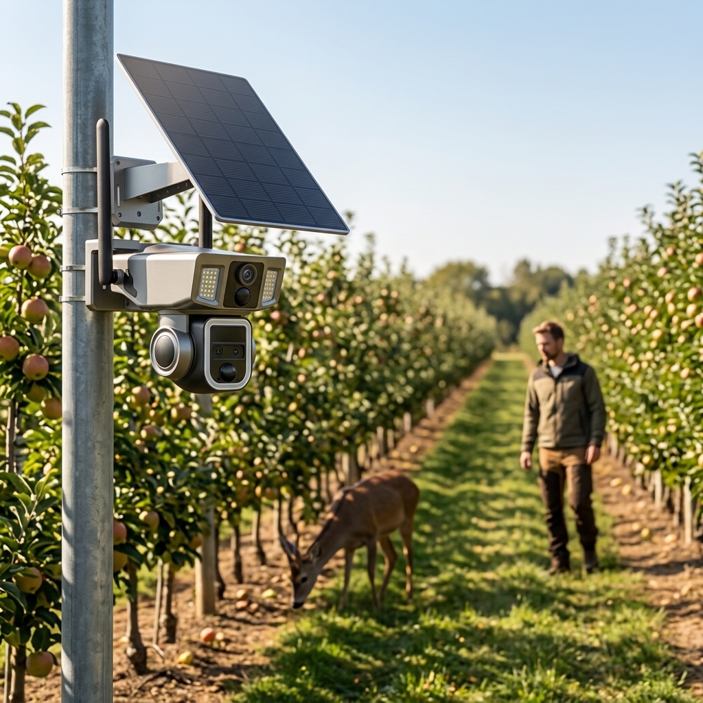 Keeping Watch Over Fruit Rows